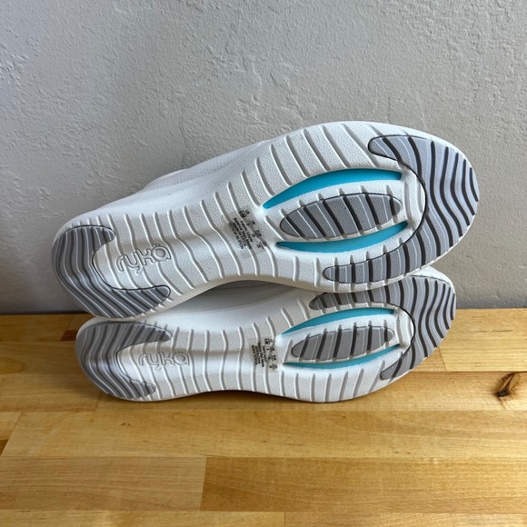 Ryka Sneakers Renew Slip On Brilliant White Shoes Comfort Bungee Laces Size 8.5 - Picture 8 of 11